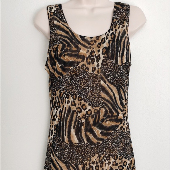 VINTAGE Animal Print Maxi Dress - Picture 3 of 5